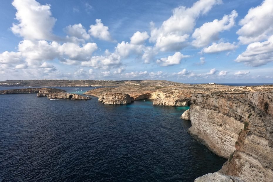 View from Cliffs, Comino