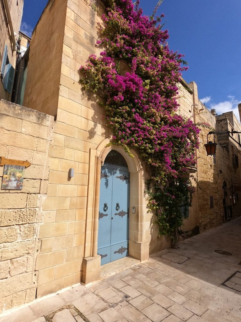 Blue door, Mdina, Malta