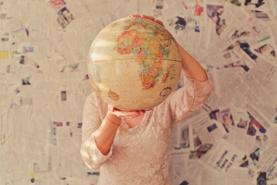 Holding a World Globe