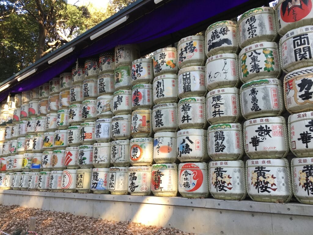 Sake barrels, a must-see on a 10-day trip to Japan