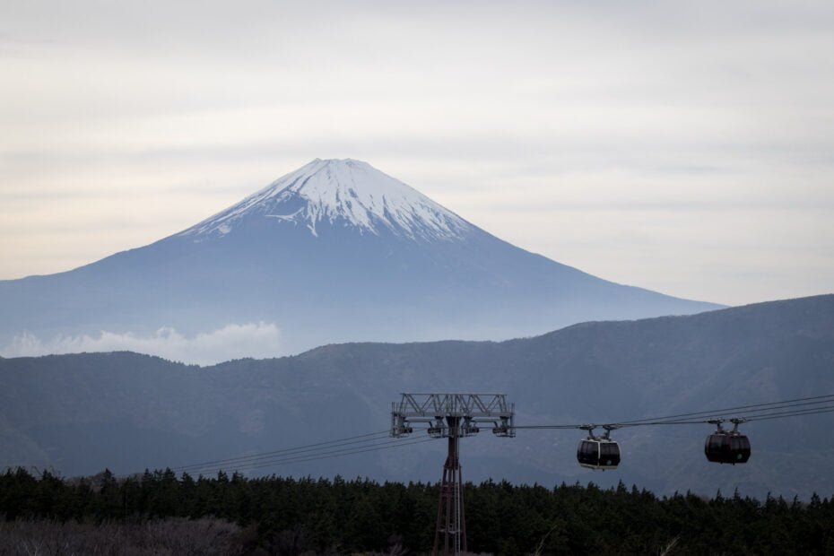 Vista do Monte Fuji a partir de Hakone