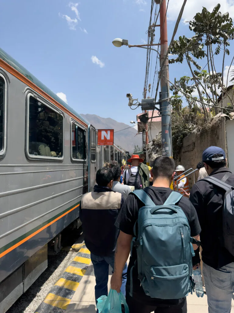 Itinerary in Peru, traveling by train to Machu Picchu