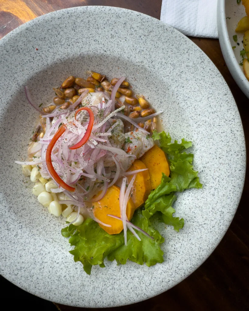 Itinerary in Peru, Gastronomy - Ceviche