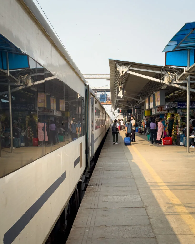 Train at station in India