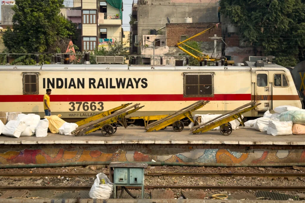 Train is an excellent way to visit the Taj Mahal in Agra