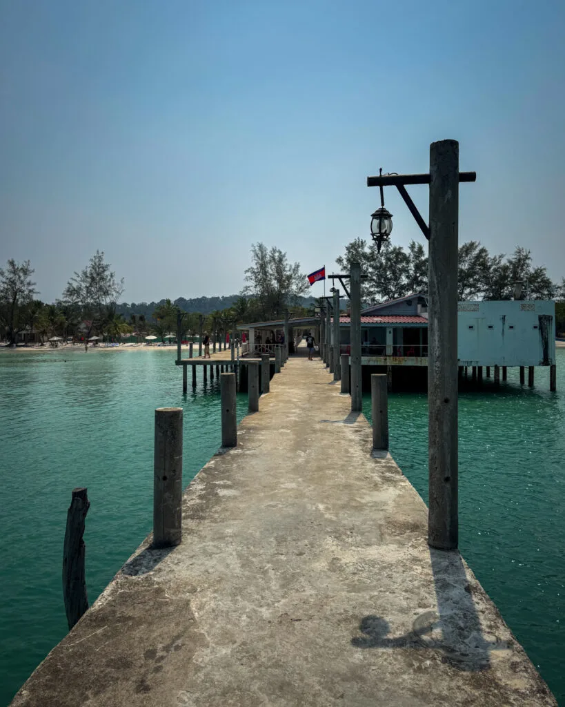 Arrival pier in Koh Rong Sanloem