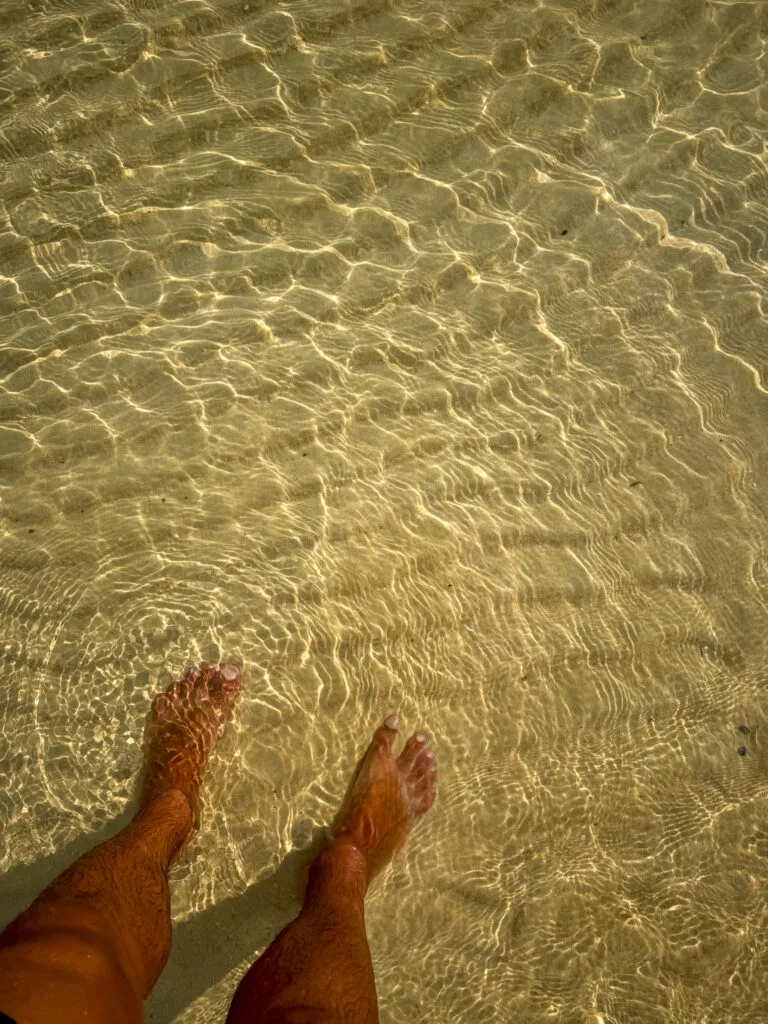 Crystal clear sea water in Koh Rong Sanloem