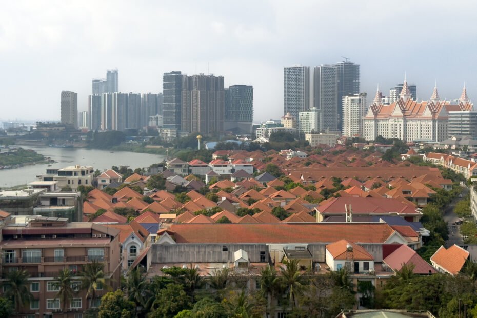 Rio Mekong em Phnom Penh