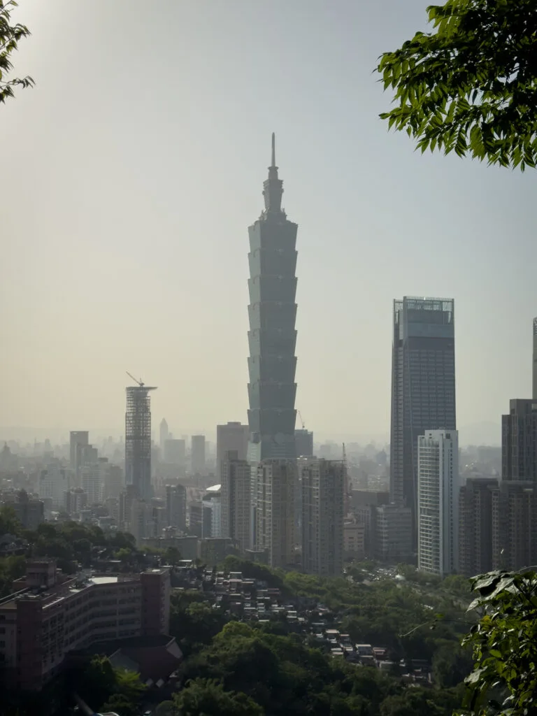 Taipei 101 view from Xiangshan Trail