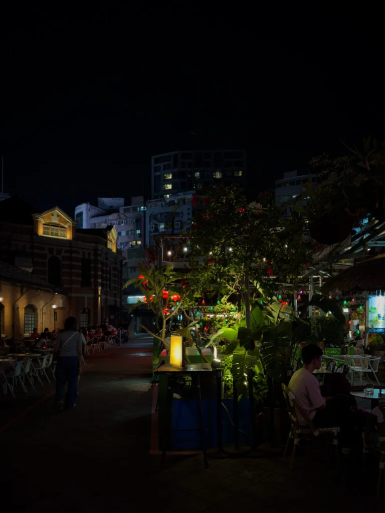 Ximen Red House Outdoor Bar Area - what to do in Taipei