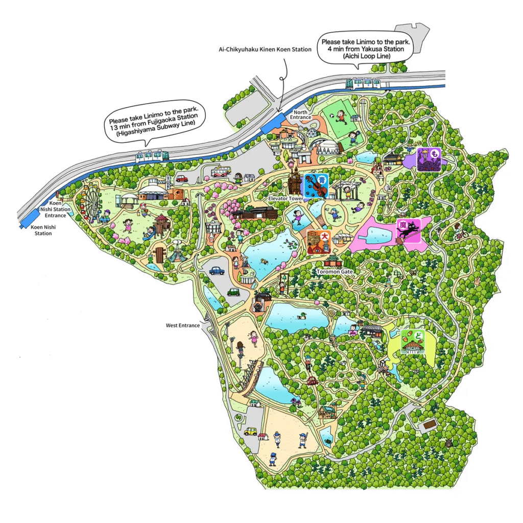 Essential map to visit Ghibli Park