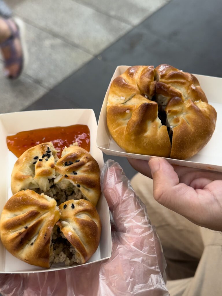 Pãezinhos de porco, Olle Market, Seogwipo, Jeju, Coreia do Sul